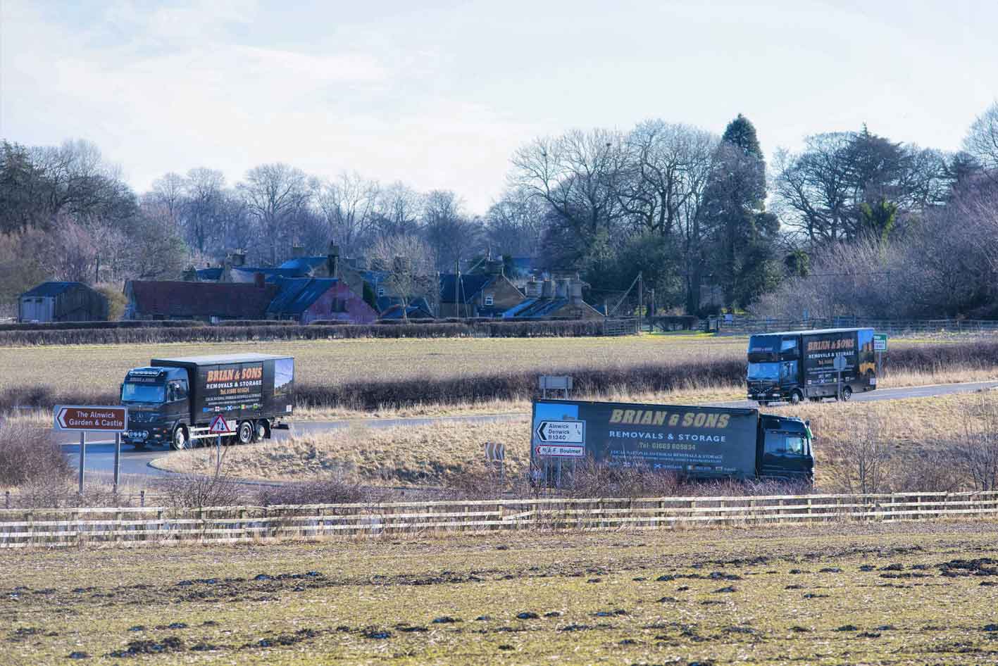 Brian and Sons Removals and Storage on the Road
