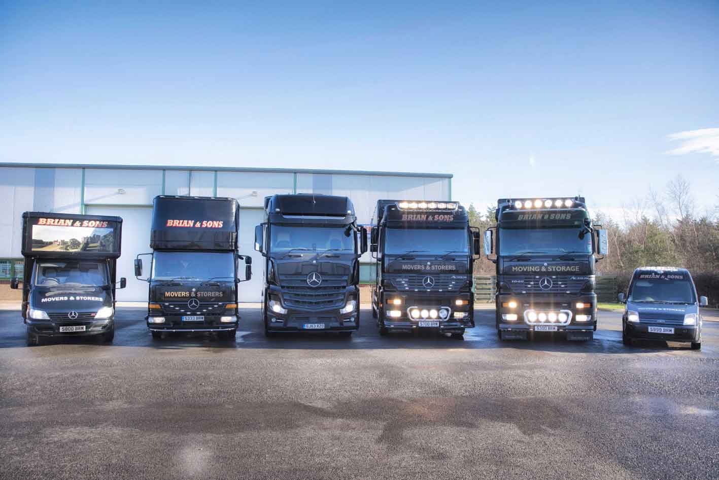 The Fleet at Brian and Sons Removals and Storage